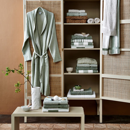 Forme de forfait: 4x tissu invité Vancouver fumé vert