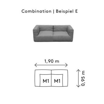 Grow Lounge Sofa E Stone Boucle