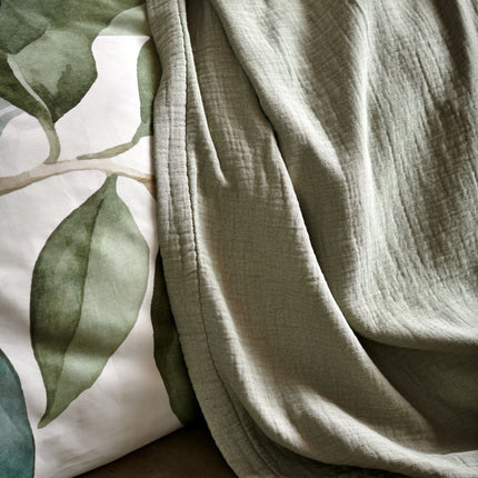 PURE 68 kussensloop 40x55 cm Smoke Green (katoen)