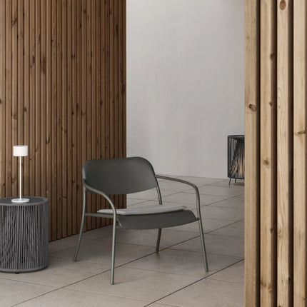 YUA loungestoel Granite Grey