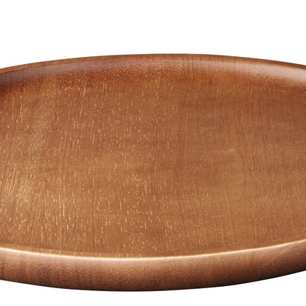 Placa oscura de madera de 30 cm