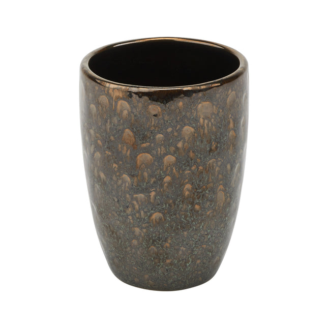 Amber Tandenborstelhouder Zwaargewicht Glas Organizer met Stabiele Amber Tandenborstelhouder Zwaargewicht Glas Organizer met Stabiele