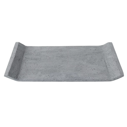 Bandeja lunar gris oscuro grande