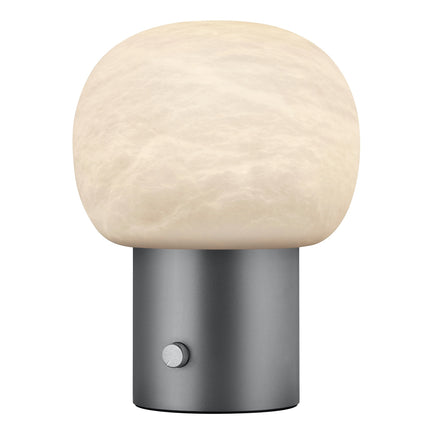Irislampe Alabaster Gunmetal