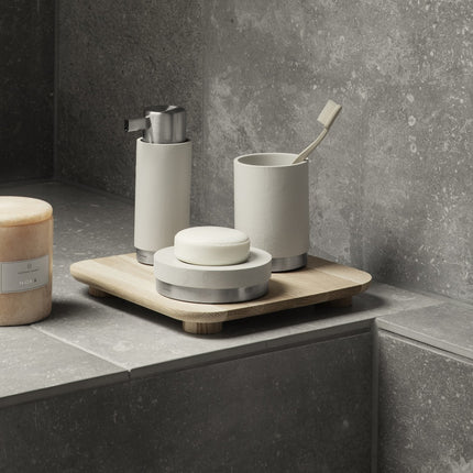 Cepillo para el baño ara luna gris