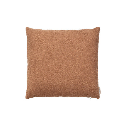 Cubierta de cojín de boucle marrón rústico 40x40 cm