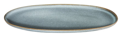 Plaque plate de la saison ovale 29 cm denim