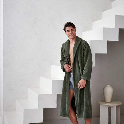 Beaumont Bademantel Sage Green-181