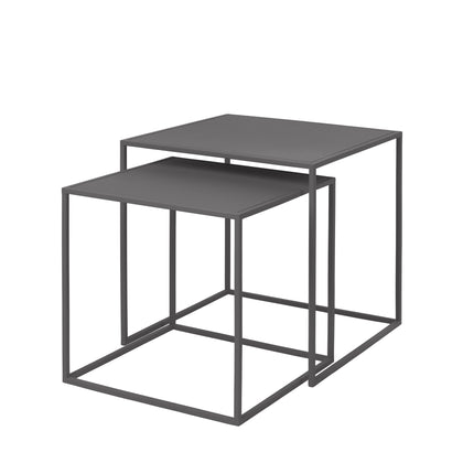 Fera Side Table Stahl grau (Set/2)