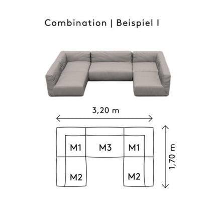 Grow Lounge Sofa I Earth Boucle