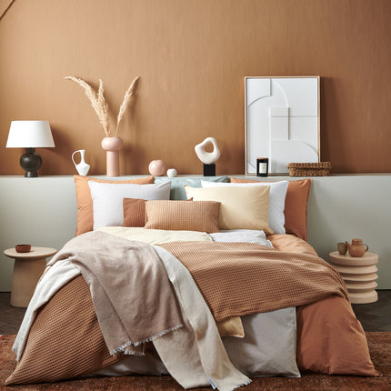 Wäsche Baumwollduvet Cover 200x220 cm Rauchgrün (Baumwolle)