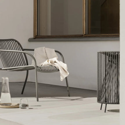 YUA WIRE loungestoel Granite Grey