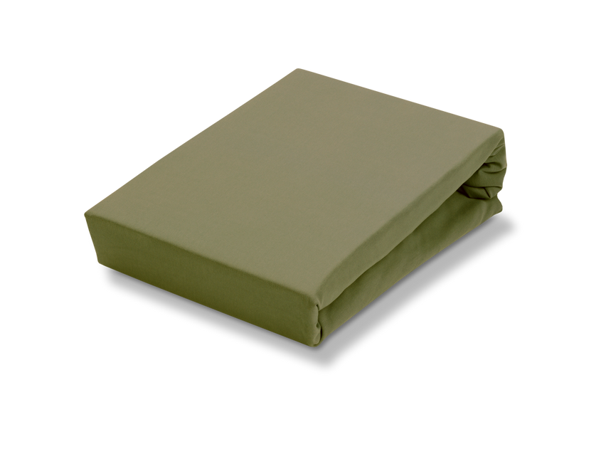 Jersey Supreme Topper fitted sheet Martini Olive