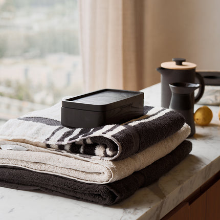 Pakketdeal: 3x badlaken + 1x hotelmat RANGER Off Black