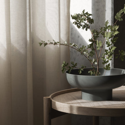Miyabi Vase schwarz niedrig