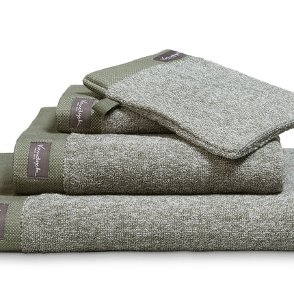 Handdoek HOME Mouliné Olive