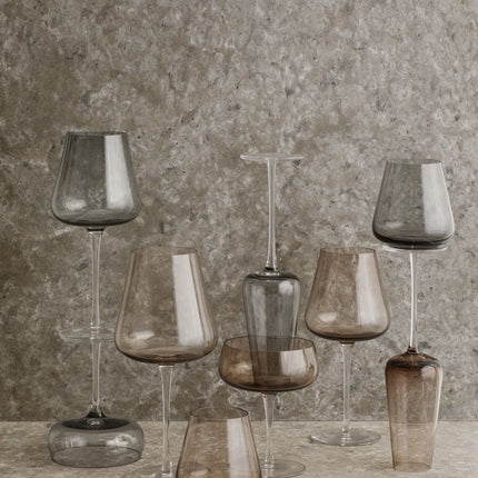 Belo bebiendo Glas Smoke (set/4)
