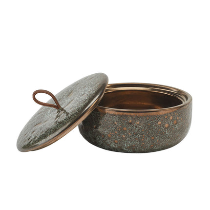 UGO schaal met deksel Vintage Bronze