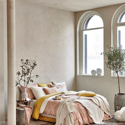 PURE 68 plaid/sprei 160x250 cm Cream Tan (katoen)