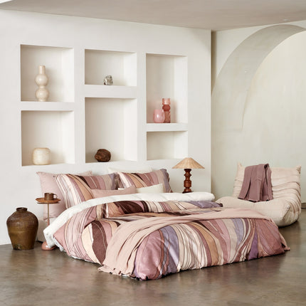 Swirls Druvet Cover Moonscape 140x220 cm