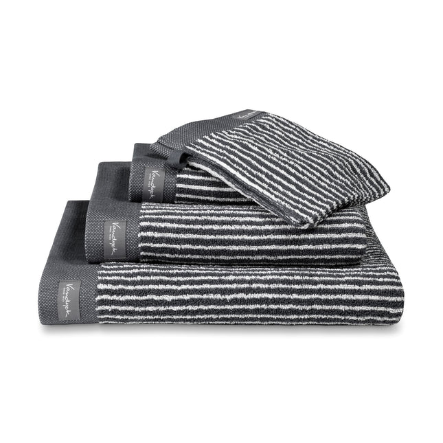 HOME gastendoek Petit Ligne Off Black (set/6)