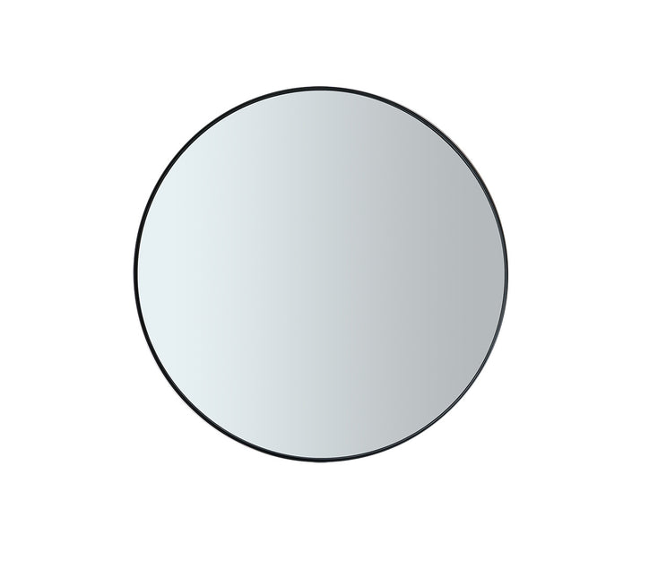 Rand Wandspiegel schwarz 50 cm (geräuchertes Glas)