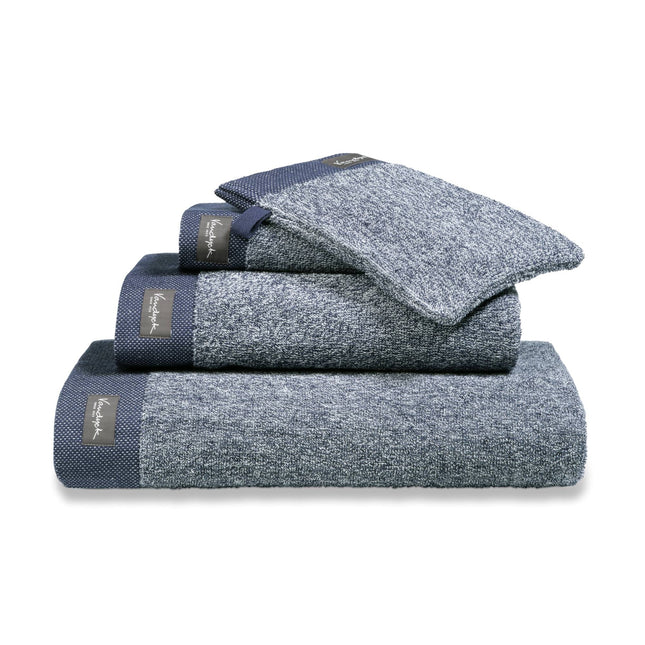 HOME gastendoek Mouliné Blue Ink (set/6)