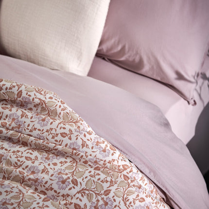 Funda de almohada de algodón lavada 60x70 cm Viola (algodón)
