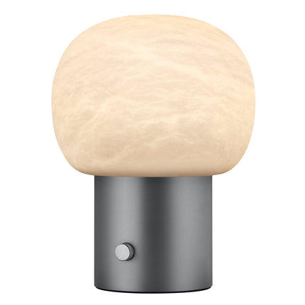 Irislampe Alabaster Gunmetal
