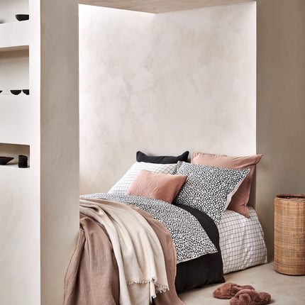 Copertura del piumone Pure 54 antracite 240x220 cm (Percalk Cotton)