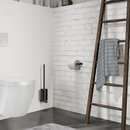 Muro de cepillo para el baño Carvo (negro)