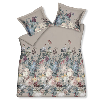 Dekbedovertrek FLOWERBOMB Cream Tan 200x220 cm (satijnkatoen)
