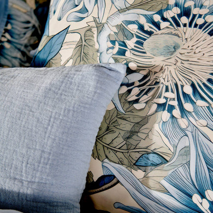 Dekbedovertrek BLUE WANDER Pearl Blue 200x220 cm (satijnkatoen)