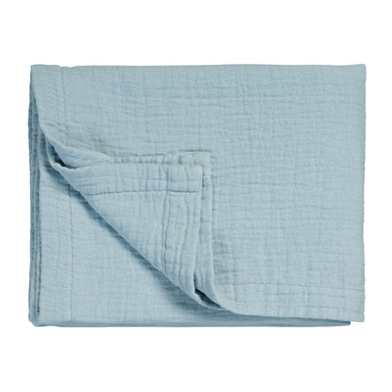 Pure 68 a cuadros/colcha 160x250 cm en polvo azul (algodón)