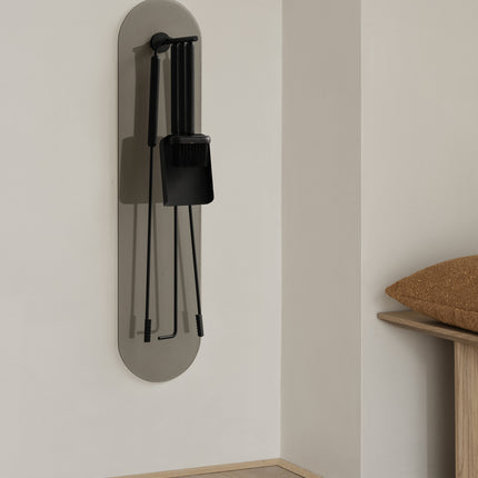 Ashi 5-teiliger Kamin Set Zauberstab braune Eiche