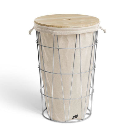 SATONE houten deksel voor wasmand