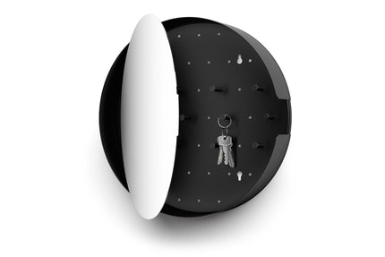 NOLMA -Schlüsselbox mit Spiegel 35 cm (schwarz)
