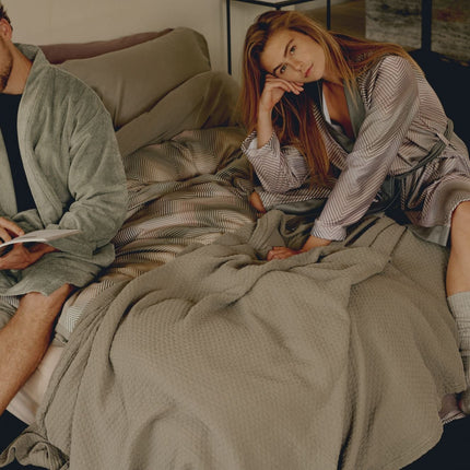 Ziggy duvet cover thyme 240x220 cm