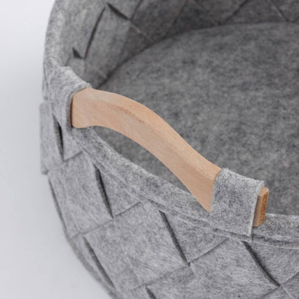 AMY opbergmand Silver Grey small