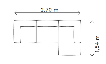 Tasi Corner Sofa - Showmodell