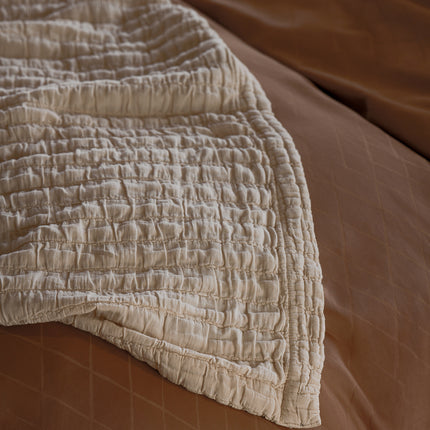 Dekbedovertrek PURITY Monaco Caramel 240x220 cm (satijnkatoen)