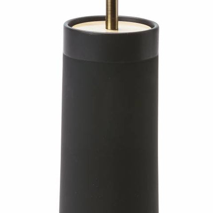 Cepillo para el inodoro opaco negro