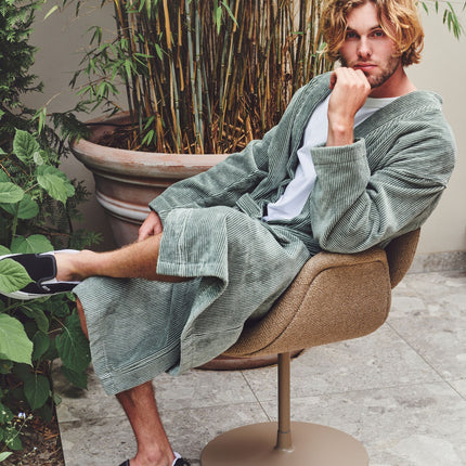 Antonio Bathrobe Vintage Blue