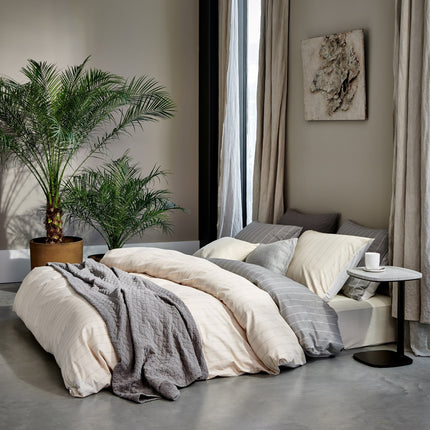 Vivet Cover Home Puglia Gray 200x220 cm (algodón Percalk)