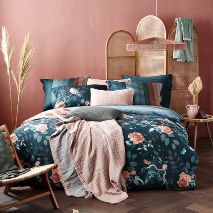 HOME Pique sprei Earth Green 160x250 cm