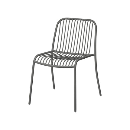 Sedia da giardino yua filo granito grigio