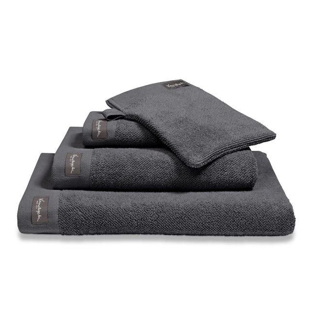 Gastendoek HOME Uni Off Black-198 (set/6)