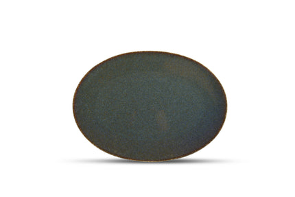 Cirro piatto piatto ovale 30 cm - verde multipla