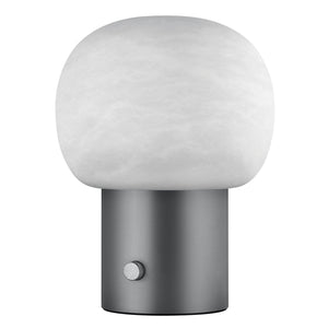 IRIS lamp Alabaster Gunmetal