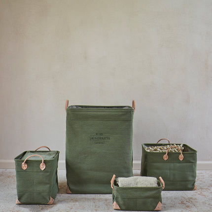 Tøjvask kurv Lubin Sage Green-582